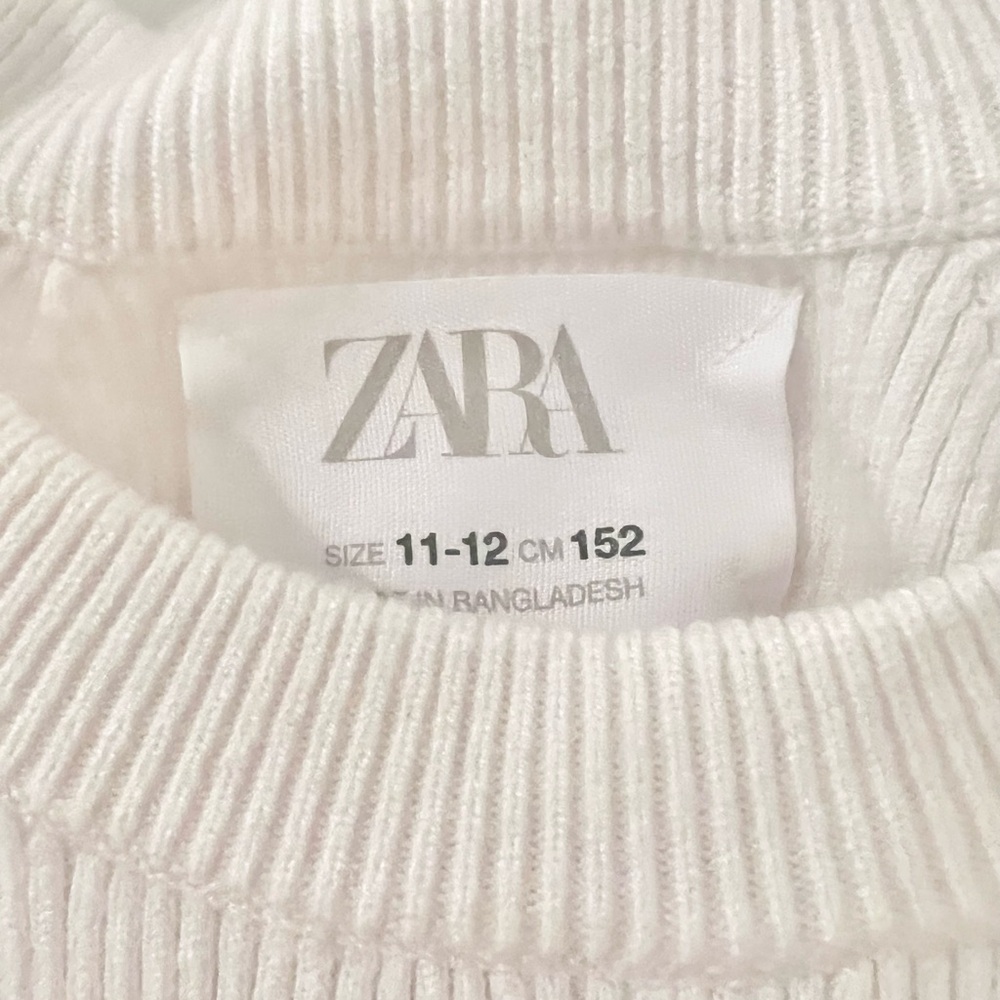 Zara Ribbed Knit Striped Racerback Tank Top - Picture 3 of 3